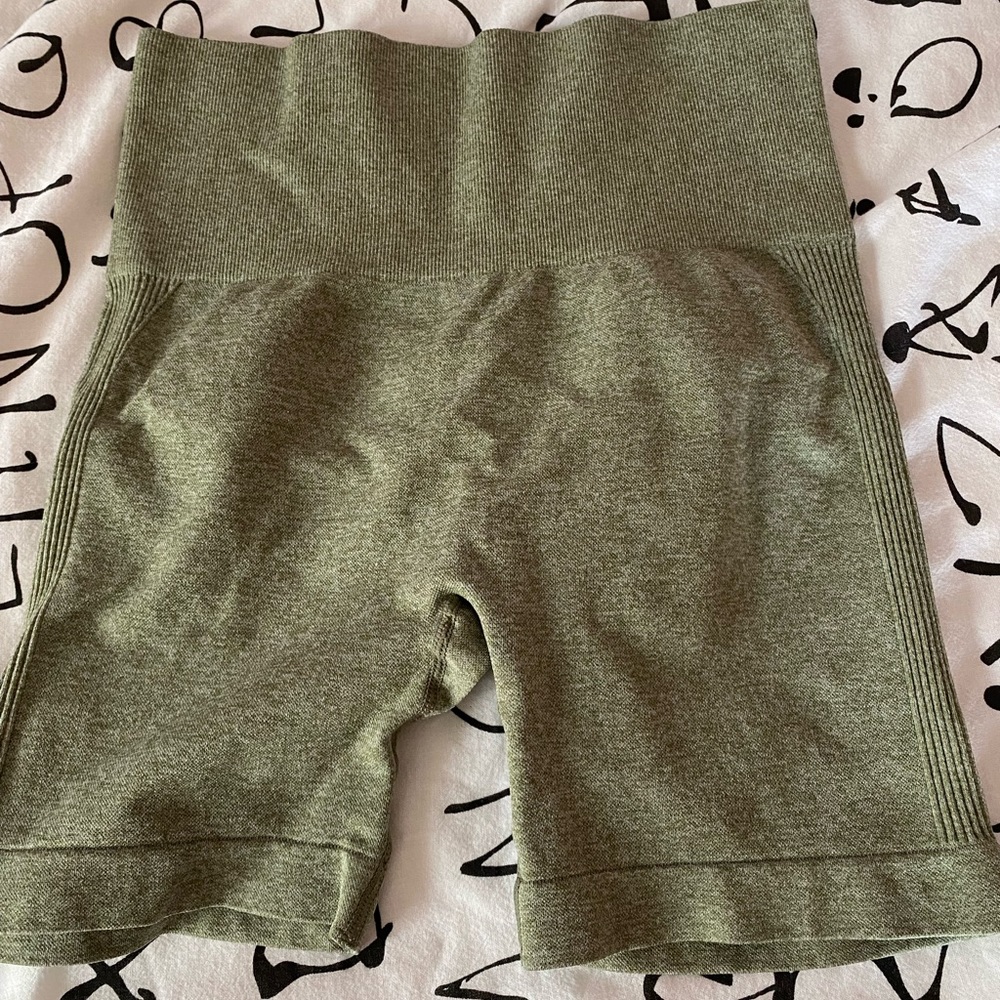 green shein shorts